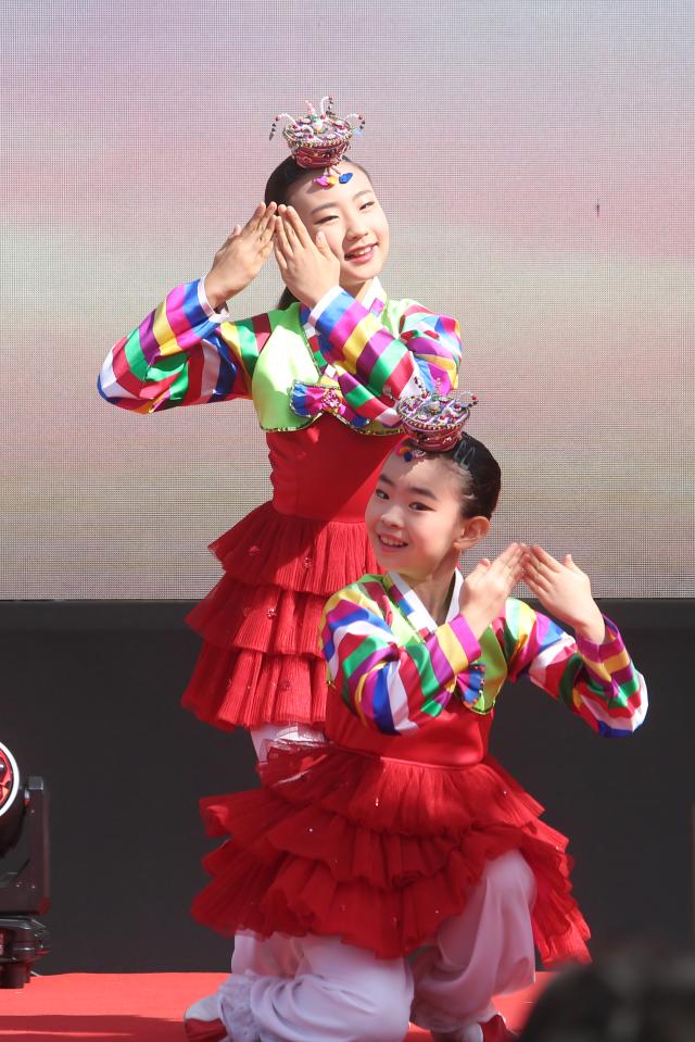 A Korean traditional dance performance takes place at the Vietnam Phở Festival 2024 in Seoul Oct 5 2024 AJP Han Jun-gu