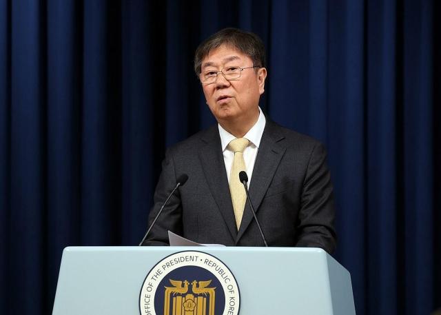 speaks at presidential office in Yonsan Seoul on Dec4 2023