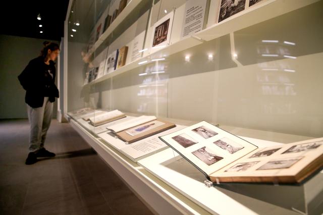 A visitor views the  The Beginning of K-Culture  permanent exhibition at the National Folk Museum of Korea in Seoul on Oct 15 2024 AJP Kim Dong-woo