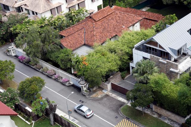 A view of former Prime Minister Lee Kuan Yews Oxley Road residence in Singapore June 14 2017 REUTERS-Yonhap