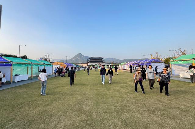 The Jongno Youth Startup Festival takes place at Gwanghwamun Square in Seoul on Oct 16 2024 AJP Kim Dong-woo