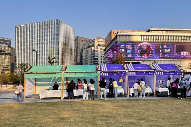 The Jongno Youth Startup Festival takes place at Gwanghwamun Square in Seoul on Oct 16 2024 AJP Kim Dong-woo