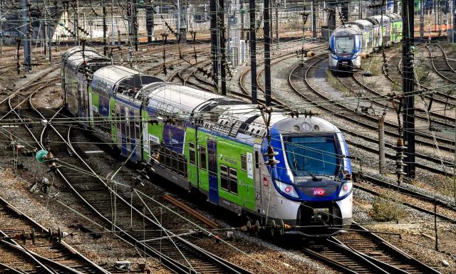 This photo taken on Feb 26 2018 shows a regional express train of the French national railway company SNCF AFP-Yonhap