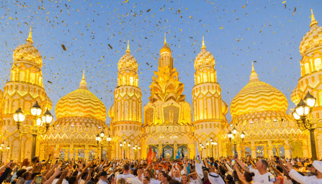 People celebrate the opening of United Arab Emirates Dubai 17 October 2024