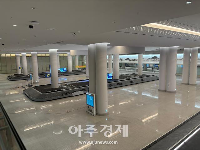 인천공항 4단계 사업 구역에 들어설 예정인 수하물 찾는 곳 사진김슬기 기자 ksg49ajunewscom