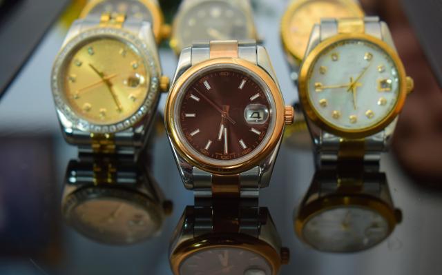 This photo shows a display of watches Getty Images Bank