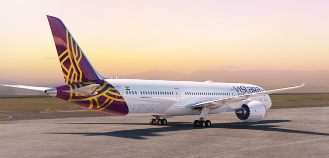 Captured from the official website of Vistara