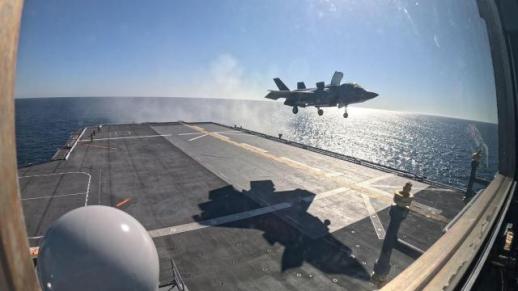 U.S. stealth fighter completes maiden landing on Japanese vessel