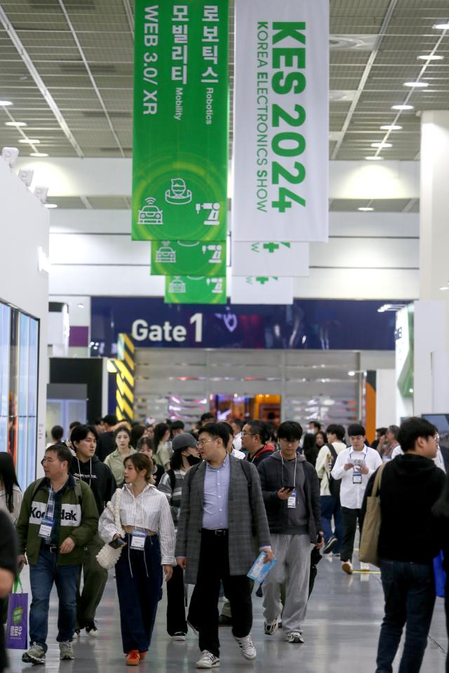 The Korea Electronics Show KES 2024 takes place at COEX in Seoul on Oct 22 2024 AJP Kim Dong-woo