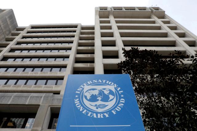 This photo shows the International Monetary Fund IMF headquarters  in Washington US Apr8 2019 Reuters-Yonhap