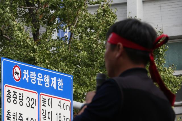 A rally by the Korean railway workers union takes place near Seoul Station Oct 23 2024 AJP Han Jun-gu