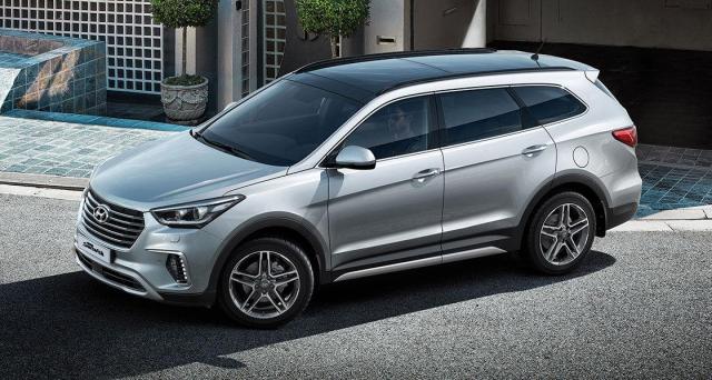 This photo shows Hyundai Motors Grand Santa Fe SUV model Courtesy of Hyundai Motor