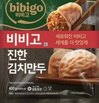 CJ제일제당 비비고 진한 김치만두 제품 사진식품의약품안전처