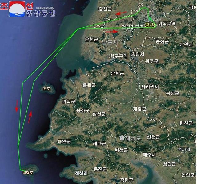 북한이 주장한 한국 무인기의 북한 비행 경로 그래픽 사진연합뉴스
