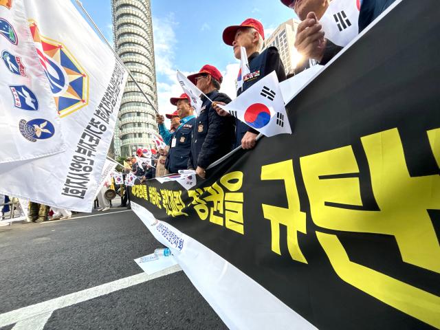 Members of the Vietnam Veterans Association Korea stage a rally to protest North Koreas dispatch of troops to Russia in Seoul Oct 28 2024 AJP Han Jun-gu