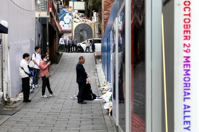 People remember the second anniversary of the Itaewon tragedy at October 29 Memorial Alley in Seoul on Oct 29 2024 AJP Kim Dong-woo