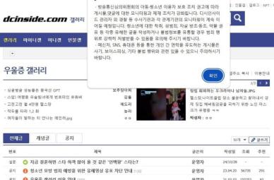 우울증 갤러리 성범죄 또 터졌다…남성 3명 구속