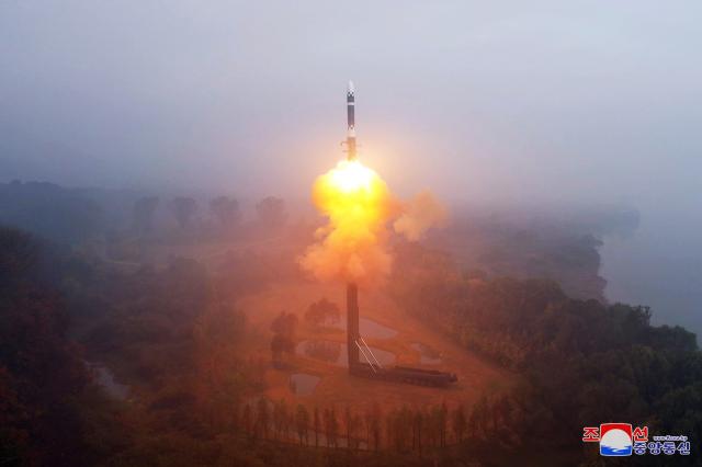 North Koreas ICBM Hwaseong-18 launches Oct 31 2024 Yonhap