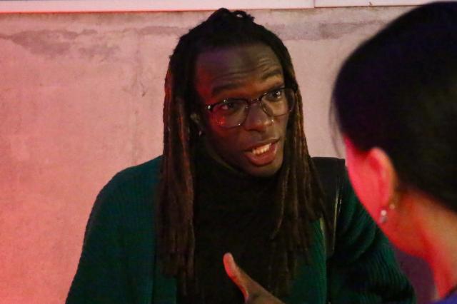 Jeremy Butler an American influencer working as a model in Korea speaks to a reporter at a Halloween party in Seongsu-dong Seoul on Oct 31 2024 AJP Han Jun-gu