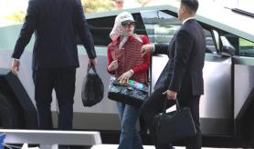 PHOTOS: K-pop icon G-Dragon arrives at airport in Cybertruck 