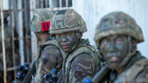 Joint military exercise with British soldiers underway near demilitarized zone