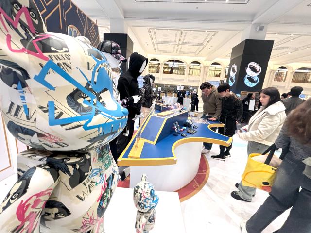 Visitors view exhibits at the Arcane Season 2 pop-up store in Seoul Nov 11 2024 AJP Han Jun-gu