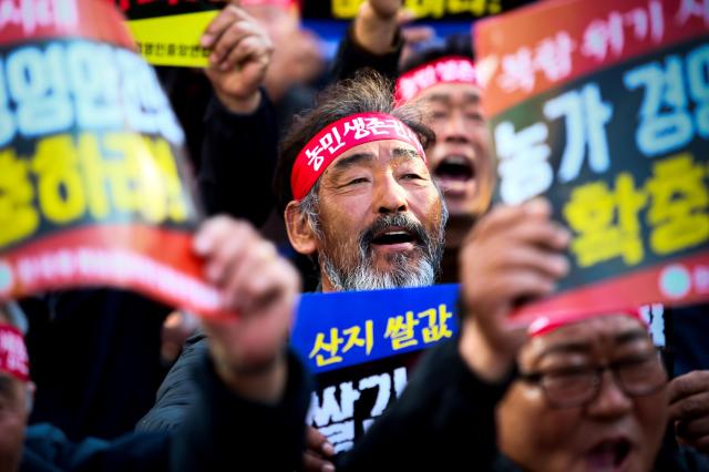 PHOTOS: Farmers rally in Seoul, demanding urgent agricultural reforms