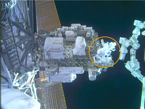 국제우주정거장 ELC3-3에 설치된 코덱스 사진NASA