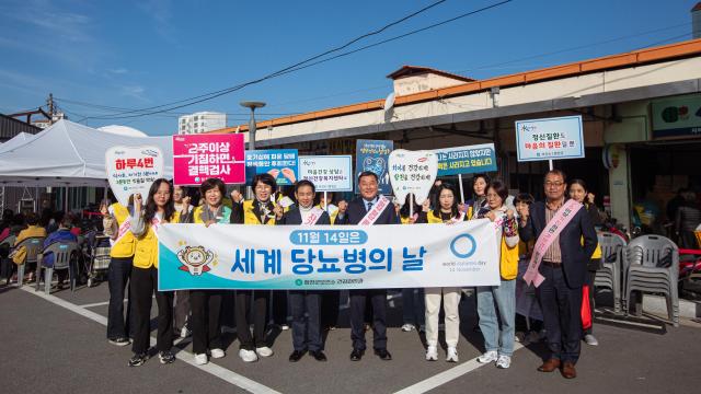 합천군  세계 당뇨병의 날 행사 개최 모습사진합천군