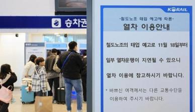 철도노조, 오늘부터 준법투쟁...일부 열차 운행 지연 예상