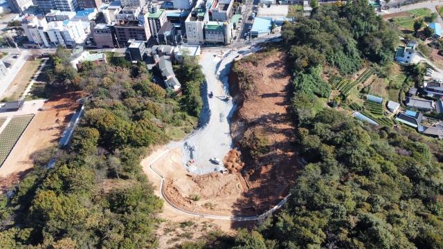 주한미군공여구역주변지역개발4토지리츠프라자 공사현장 모습사진군산시 