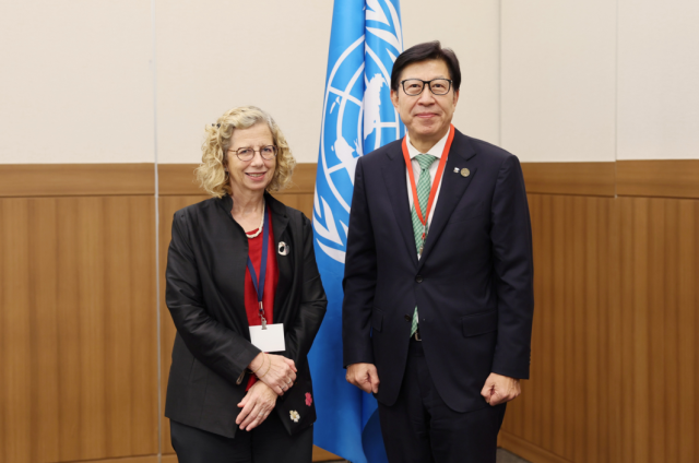 유엔환경계획UNEP 사무총장 “부산시 환경정책에 깊은 인상을 받았으며 부산시와 향후 협력을 확대하기를 희망한다”고 전했다사진부산시