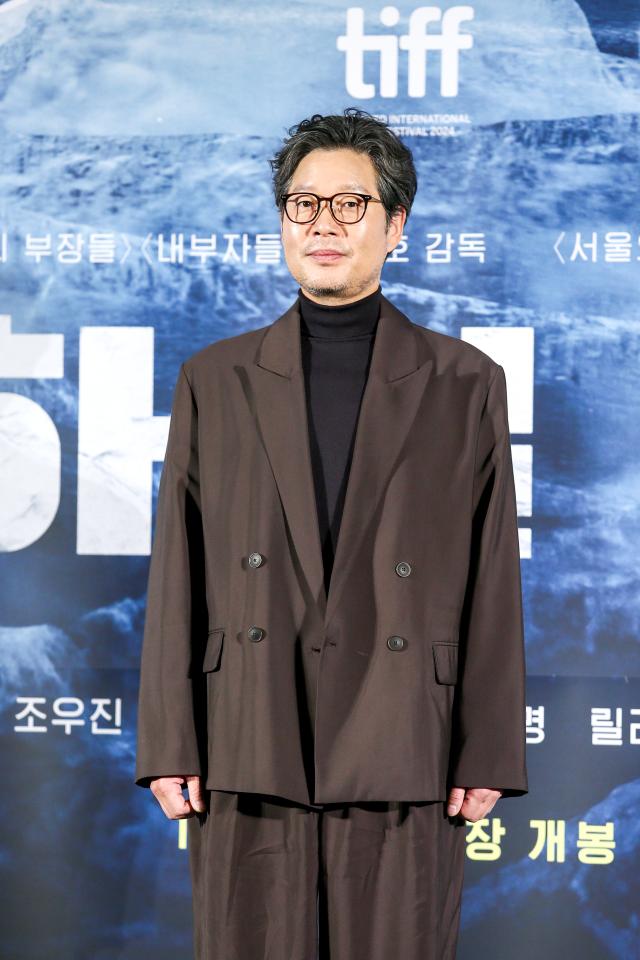 Actor Yoo Jae-myung poses for a photo during a production presentation for the film Harbin in Seoul on Nov 27 2024 AJP Kim Dong-woo