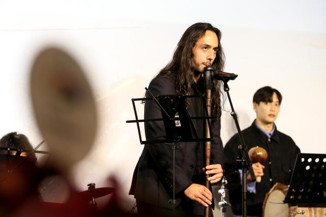 Musicians perform during the Colombian Culture Fest at Seoul Floating Island Convention in Seoul on Nov 29 2024 AJP Kim Dong-woo