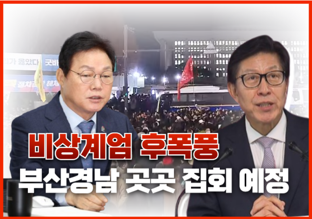 박형준 부산시장과  박완수 경남지사는 계엄 해제 후 시도민 생활에 미칠 영향을 철저히 대비하겠다고 말했다그래픽박연진 기자