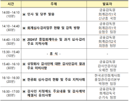 금감원, 한공회와  회계법인·감사반 회계현안 설명회 개최