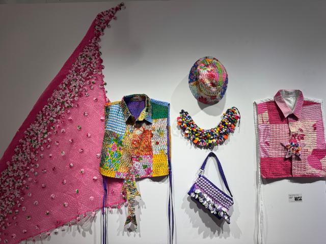 Philippine weaves are displayed at an exhibition in Insadong Seoul on Dec 17 2024 AJP Im Yoon-seo