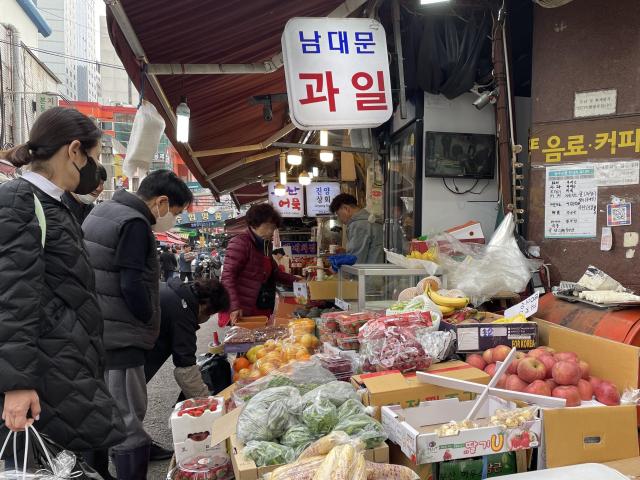 서울 종로구 남대문 시장 모습사진지다혜 기자