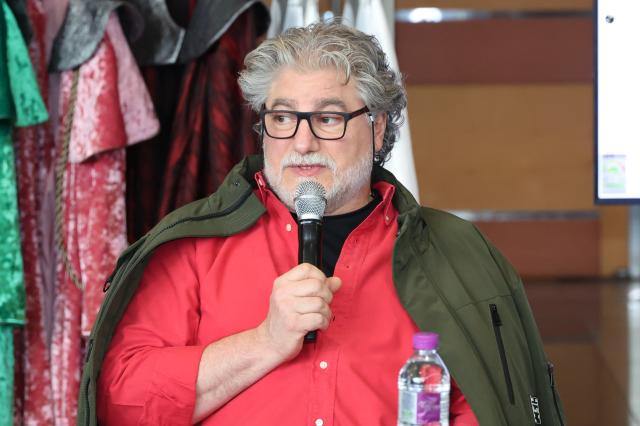 Conductor Jose Cura speaks during the press call of Again 2024 Turandot at COEX in Seoul on Dec 17 2024 AJP Han Jun-gu