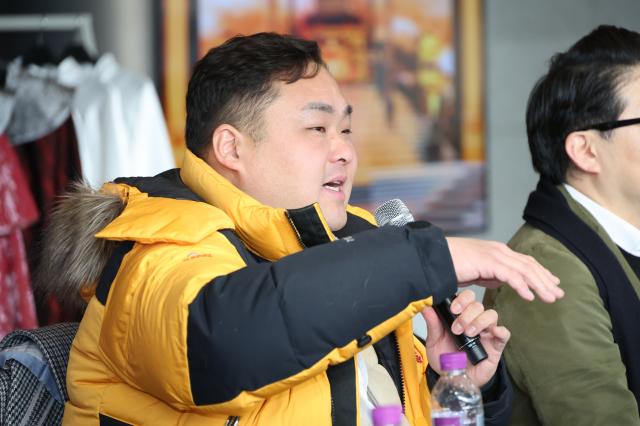 Tenor Kim Sang-jin speaks during the press call of Again 2024 Turandot at COEX in Seoul on Dec 17 2024 AJP Han Jun-gu