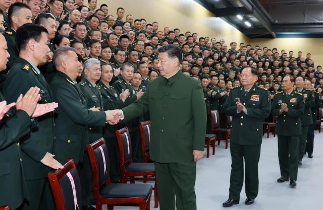 시진핑 중국 국가주석이 지난 4일 베이징 인민해방군 부대를 시찰했다 사진EPA연합뉴스
