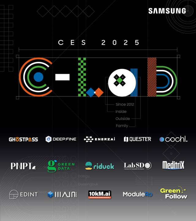 CES 2025 C랩 전시관 포스터 사진삼성전자