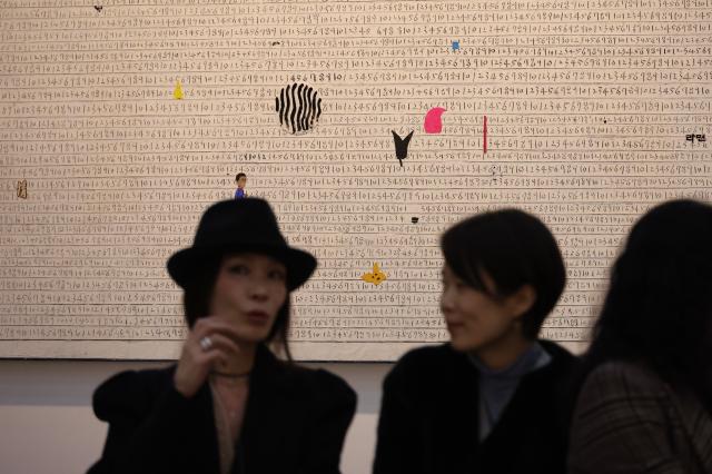 Visitors view artworks at the Art Show at COEX in Seoul Dec 26 2024 AJP Han Jun-gu