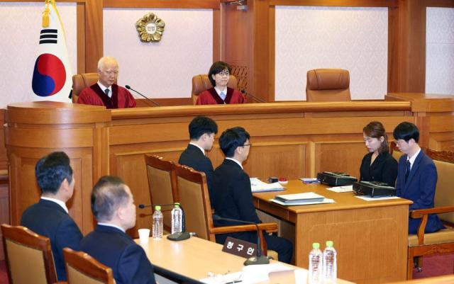 A public hearing for President Yoon Suk Yeols impeachment trial takes place at the Constitutional Court in Seoul on Dec 27 2024 Yonhap