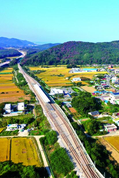 포항 월포역 전경 사진포항시