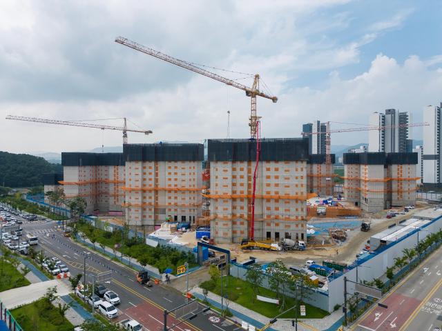 An apartment construction site Getty Images Bank