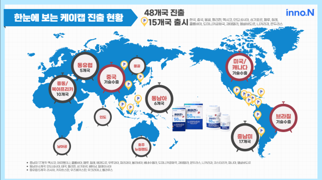 케이캡 글로벌 진출 현황사진HK이노엔