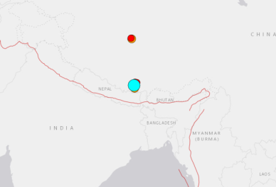 中, 티베트서 규모 6.8 지진 발생…10년전 네팔 대지진 인근