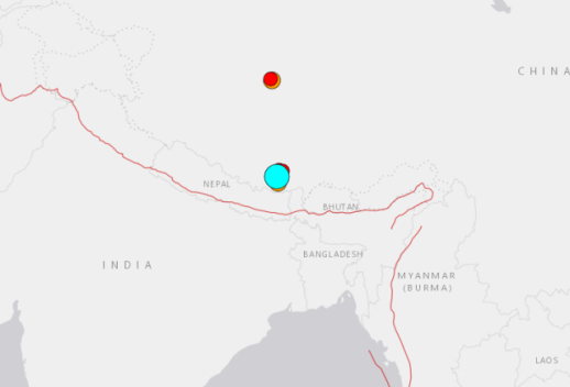 中, 티베트서 규모 6.8 지진 발생…10년전 네팔 대지진 인근