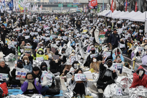 서울 용산구 한남동 일대 집회 현장 사진연합뉴스